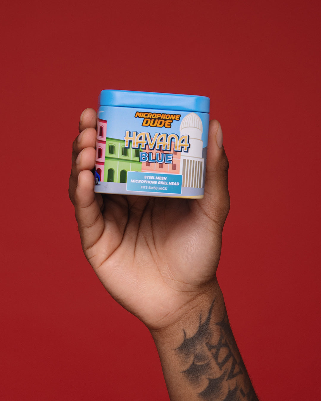 Blue - Replacement - Shure SM58 - Microphone Grille