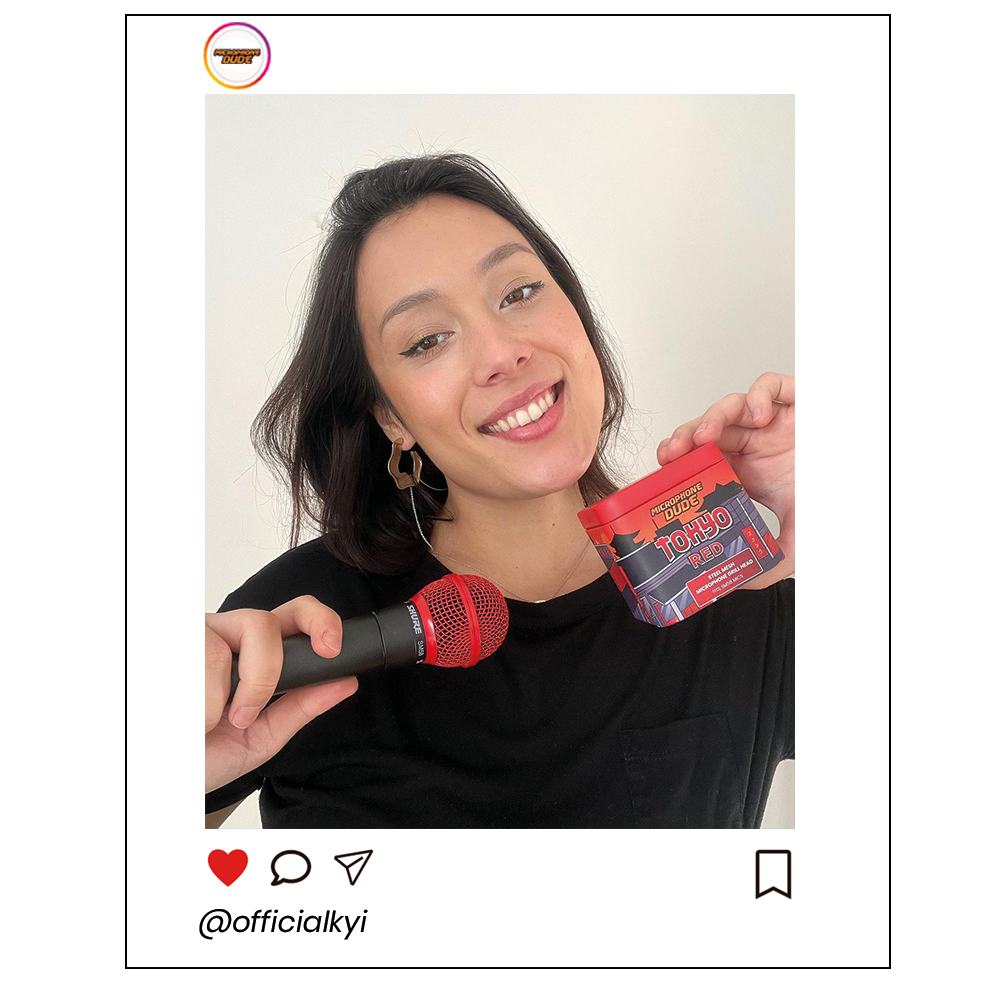 Red Shure SM58 Replacement Microphone Grille