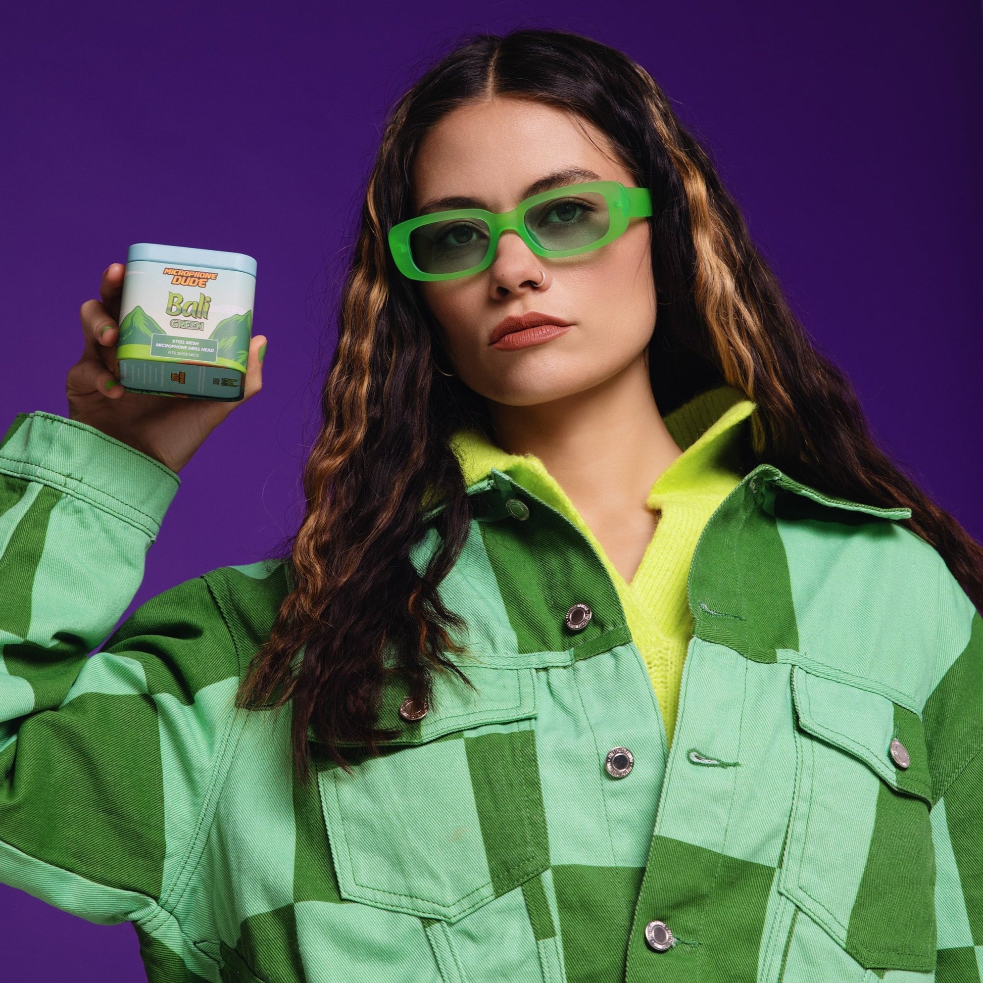 Bali Green - SM58 Replacement Microphone Grille - Microphone Dude