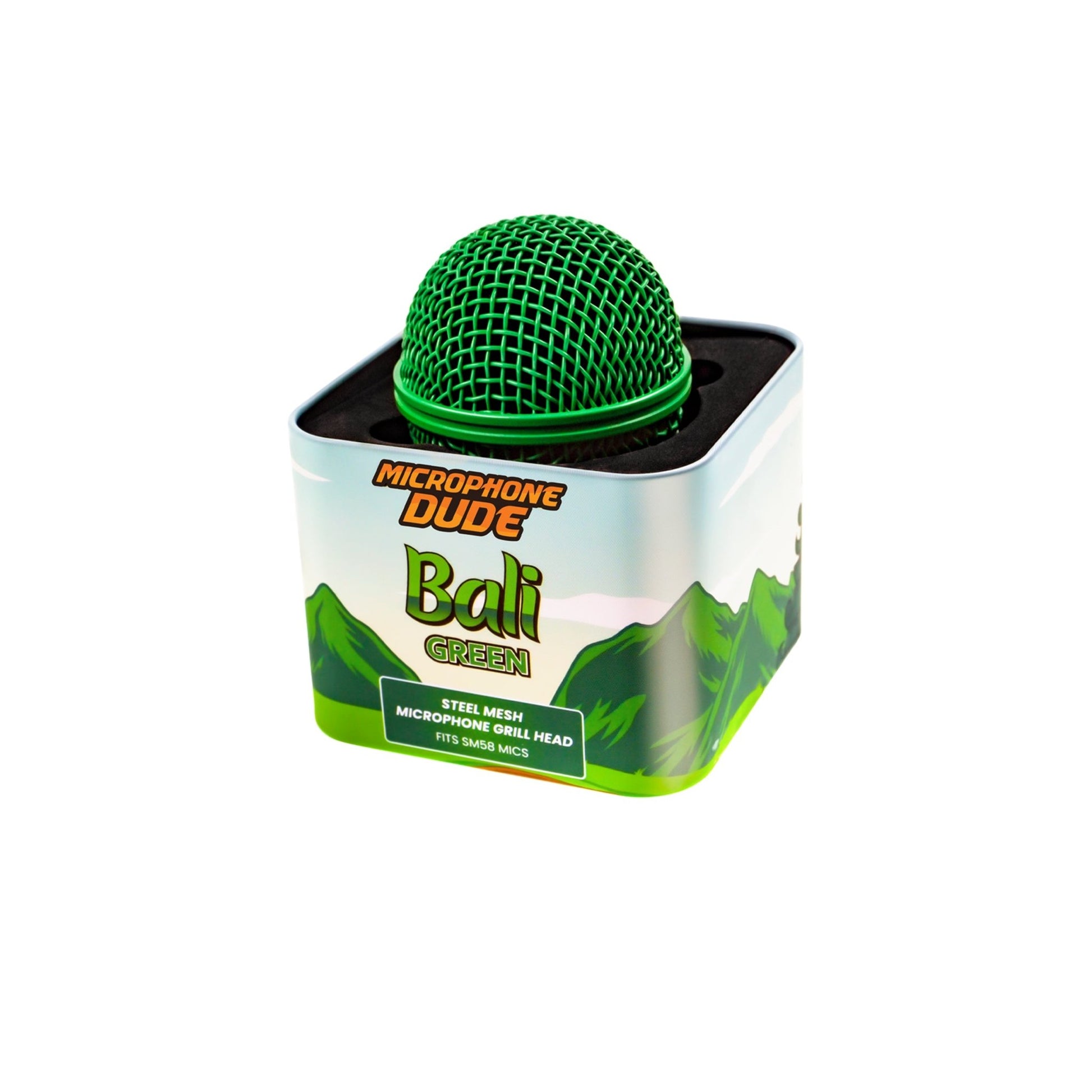 Bali Green - SM58 Replacement Microphone Grille - Microphone Dude