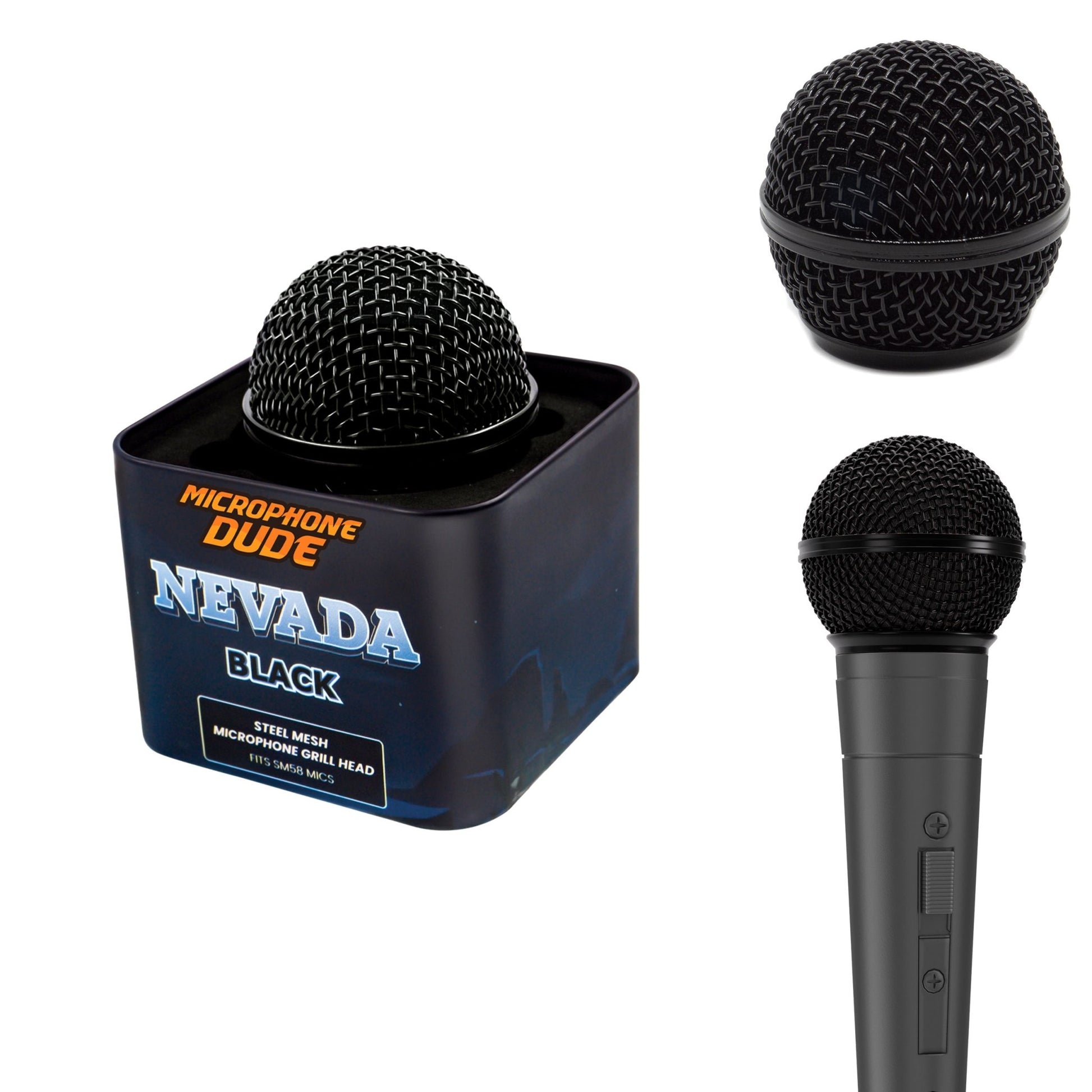 Colour SM58 Replacement Microphone Grille Heads - Microphone Dude