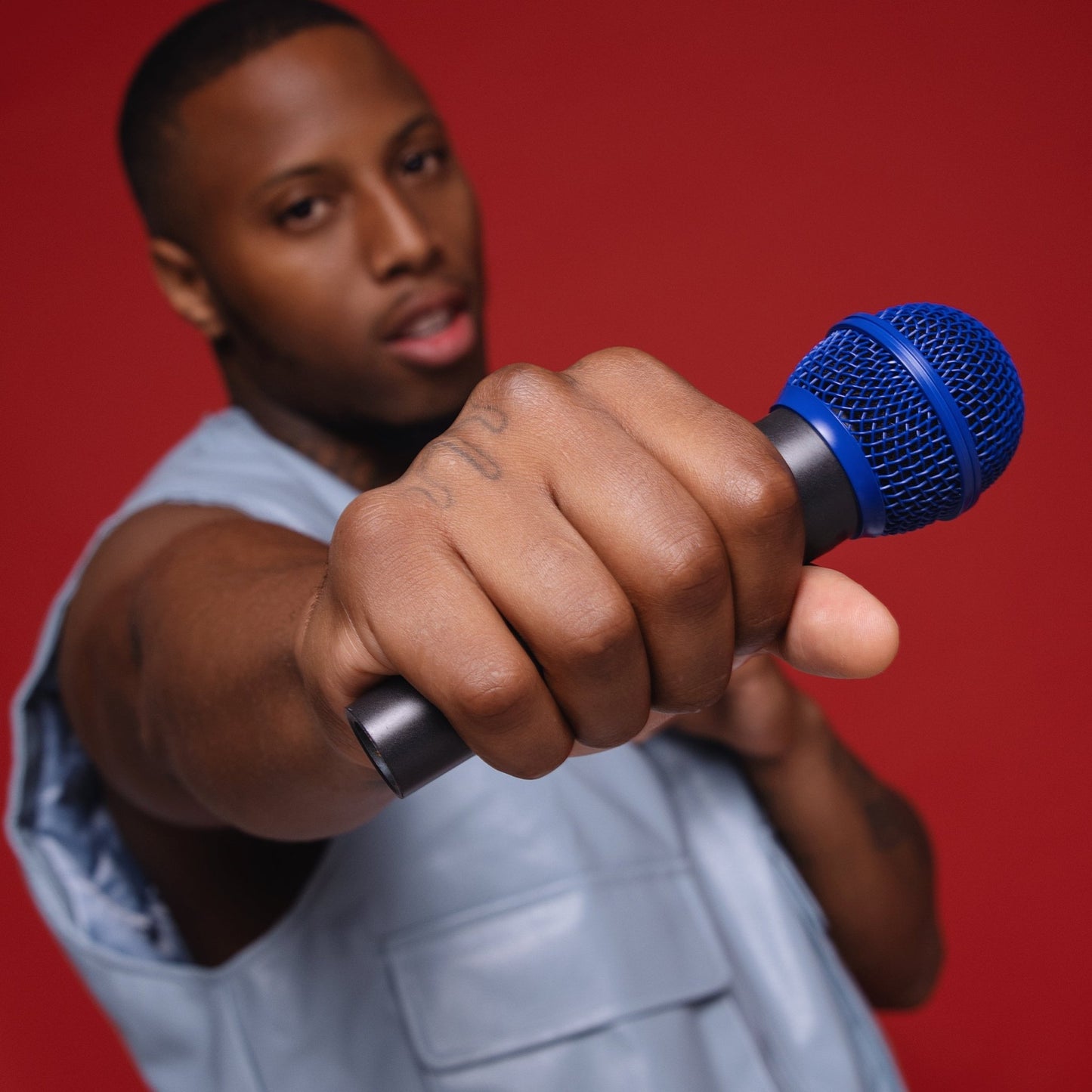 Havana Blue - SM58 Replacement Microphone Grille - Microphone Dude