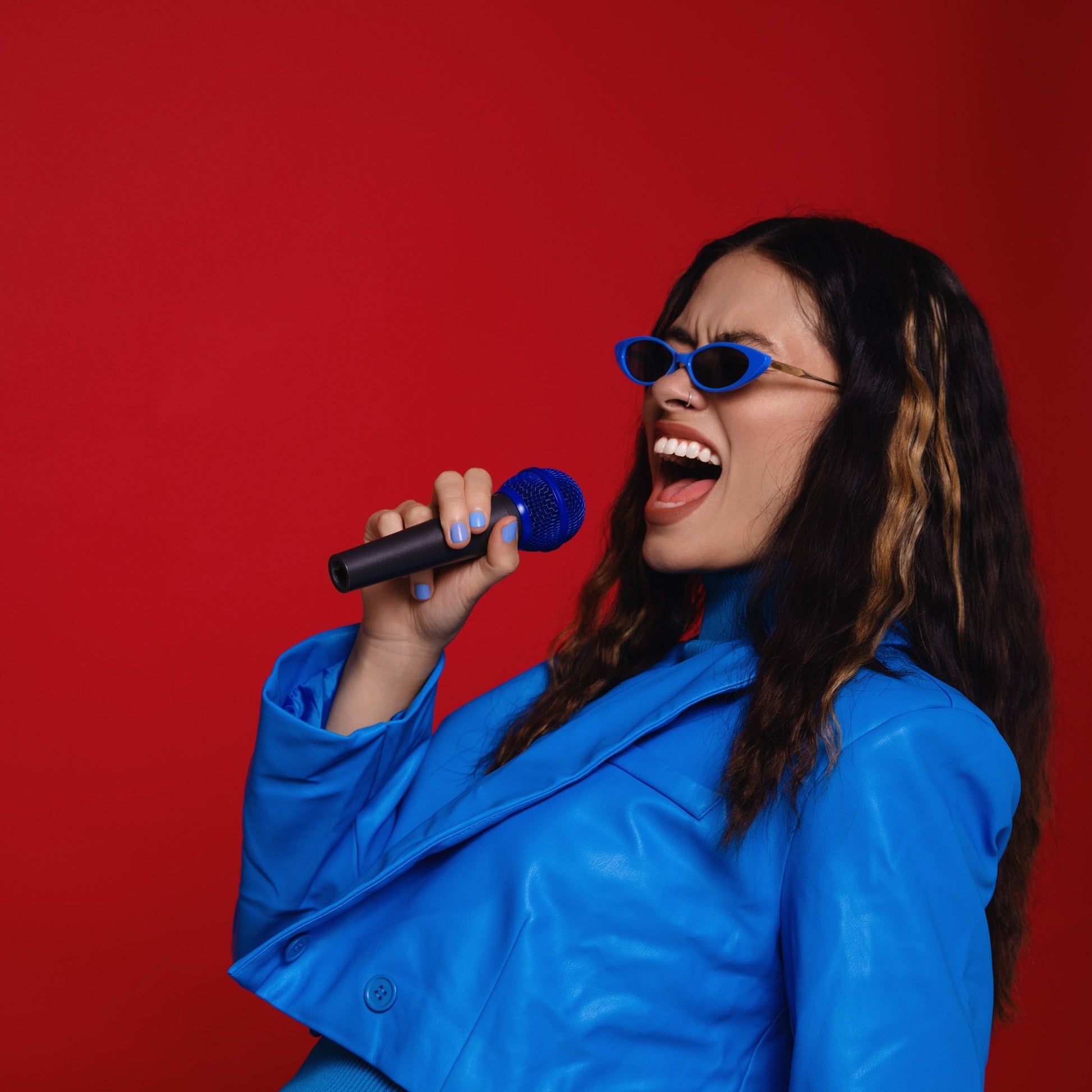 Havana Blue - SM58 Replacement Microphone Grille - Microphone Dude