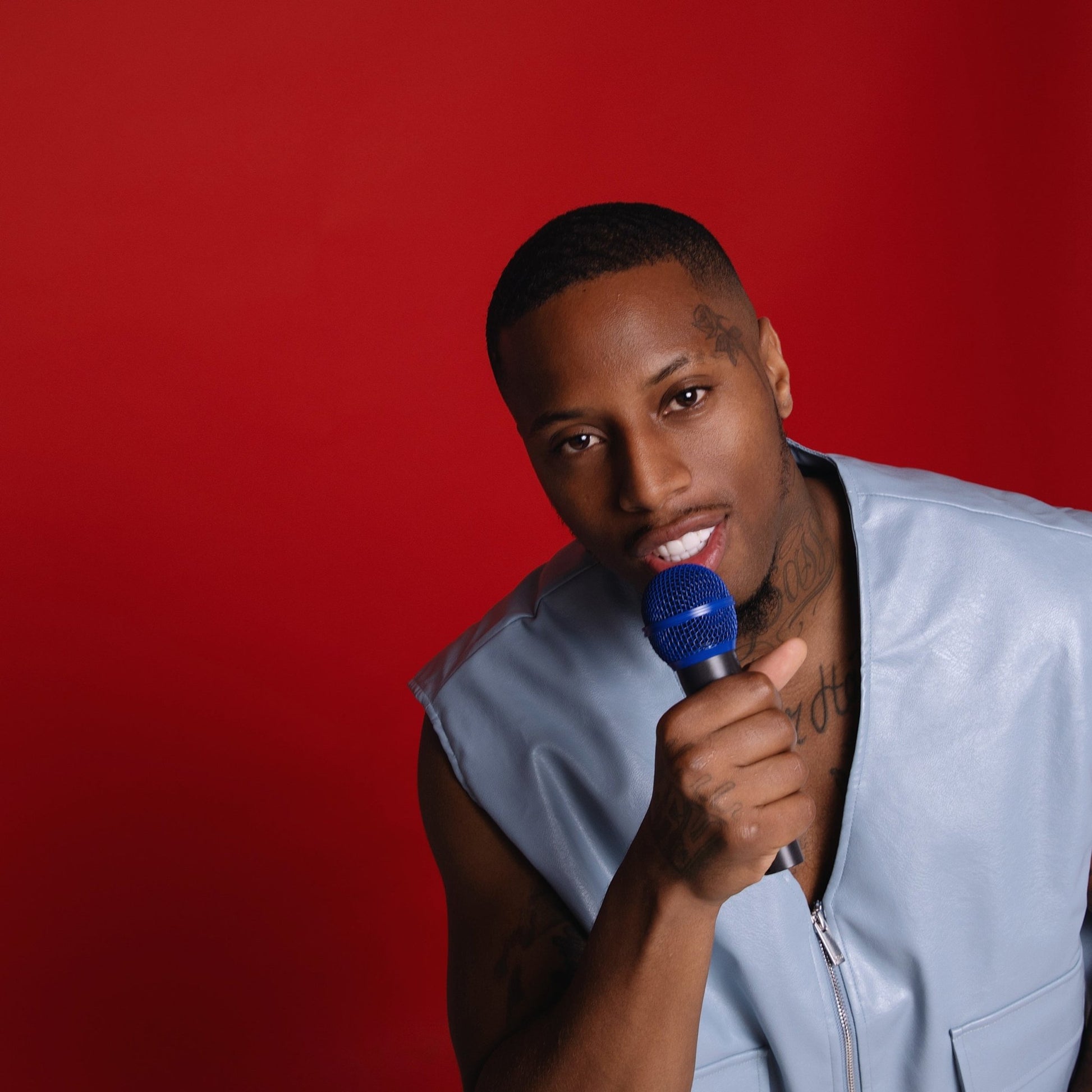 Havana Blue - SM58 Replacement Microphone Grille - Microphone Dude