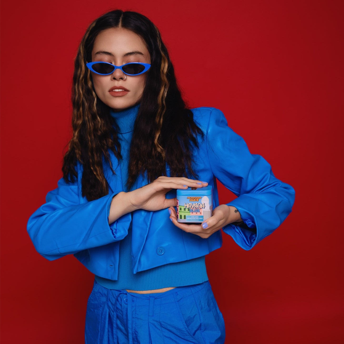 Havana Blue - SM58 Replacement Microphone Grille - Microphone Dude