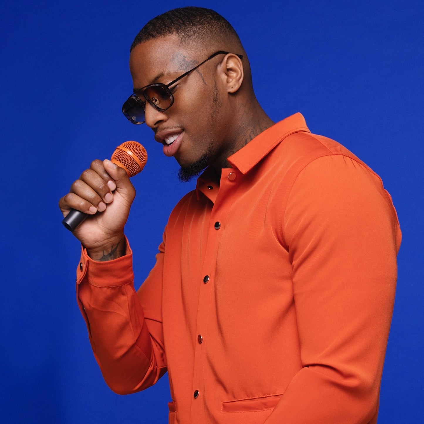 Orange Replacement Microphone Grille For Shure SM58 Microphones