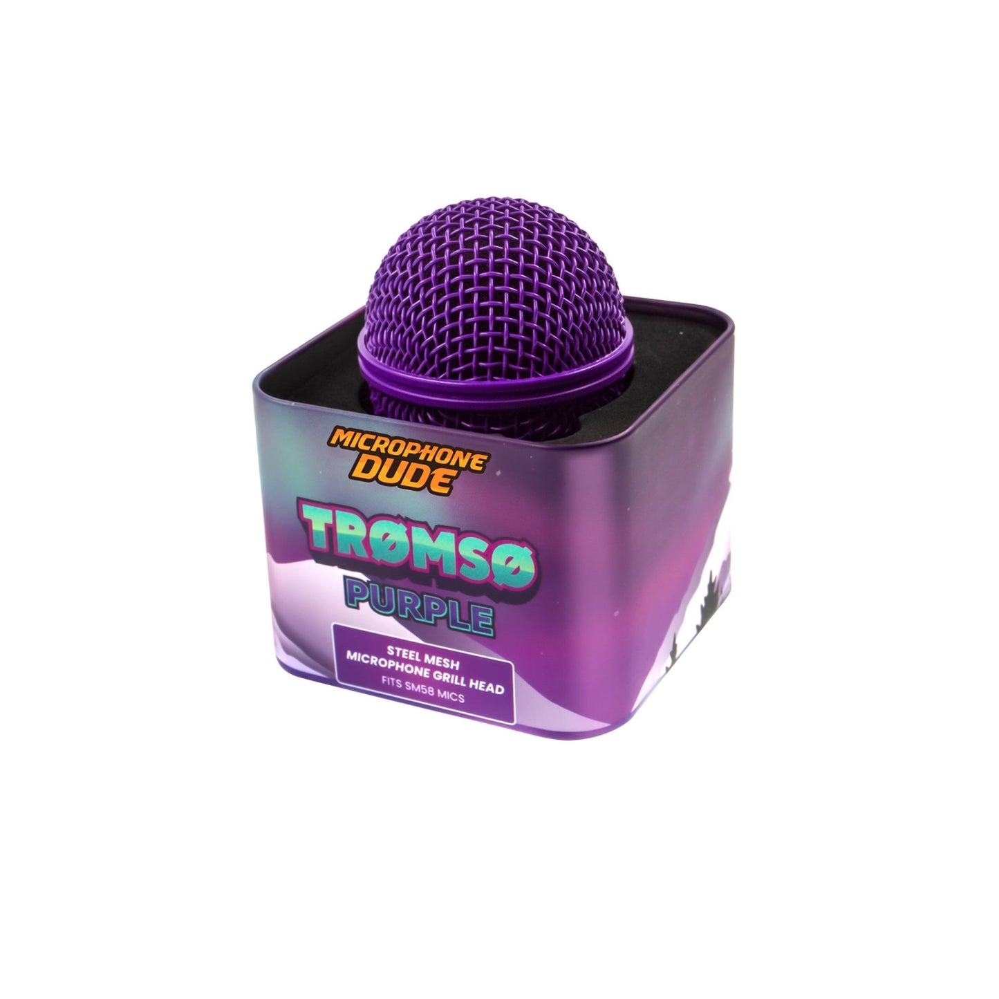 Tromso Purple - SM58 Replacement Microphone Grille - Microphone Dude
