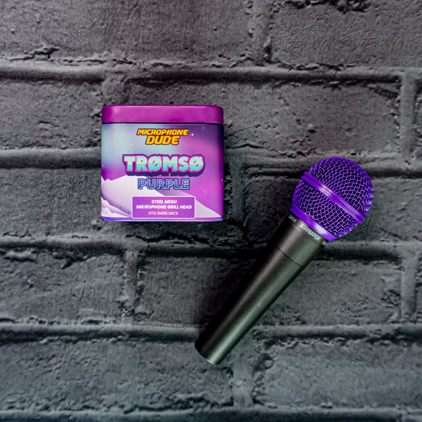 Tromso Purple - SM58 Replacement Microphone Grille - Microphone Dude