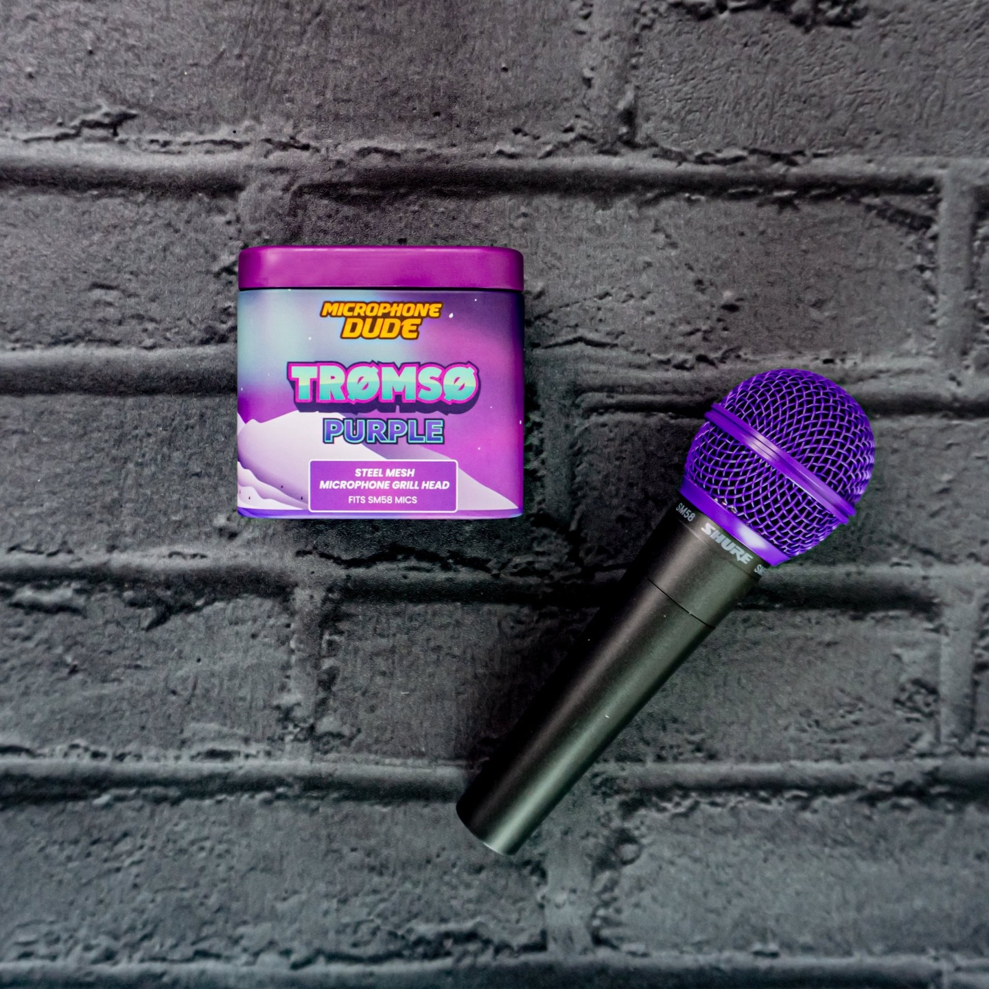 Tromso Purple - SM58 Replacement Microphone Grille - Microphone Dude