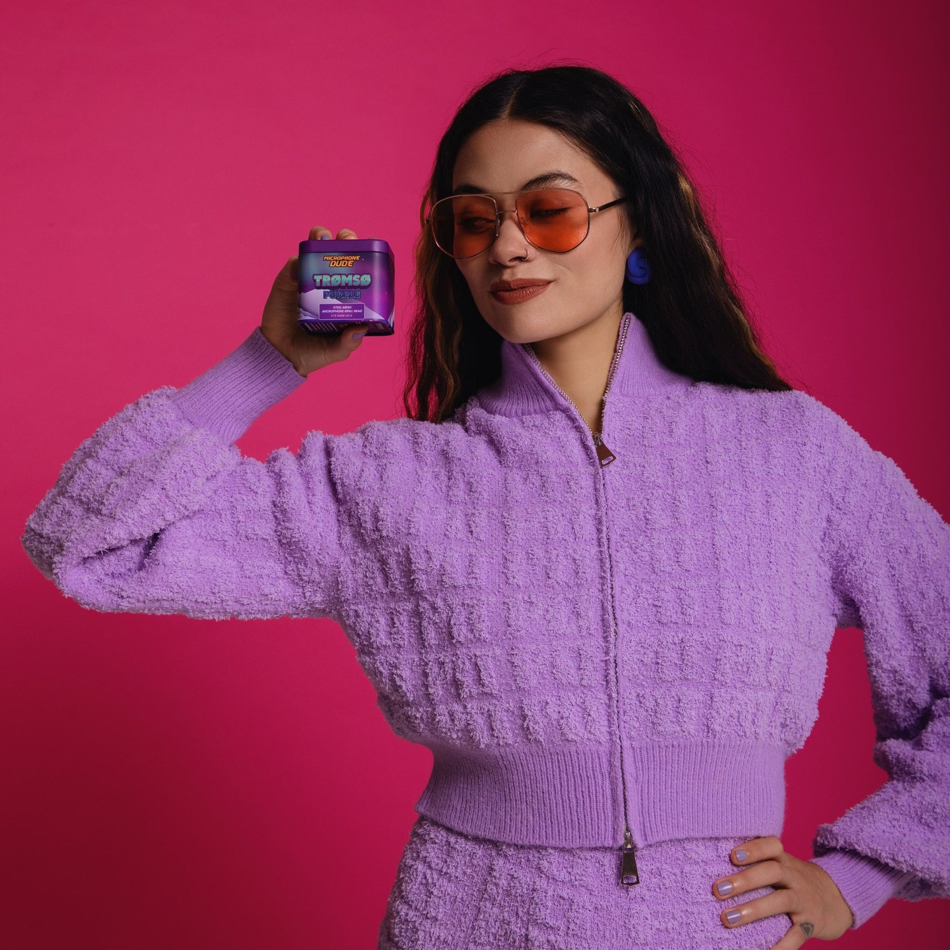 Tromso Purple - SM58 Replacement Microphone Grille - Microphone Dude