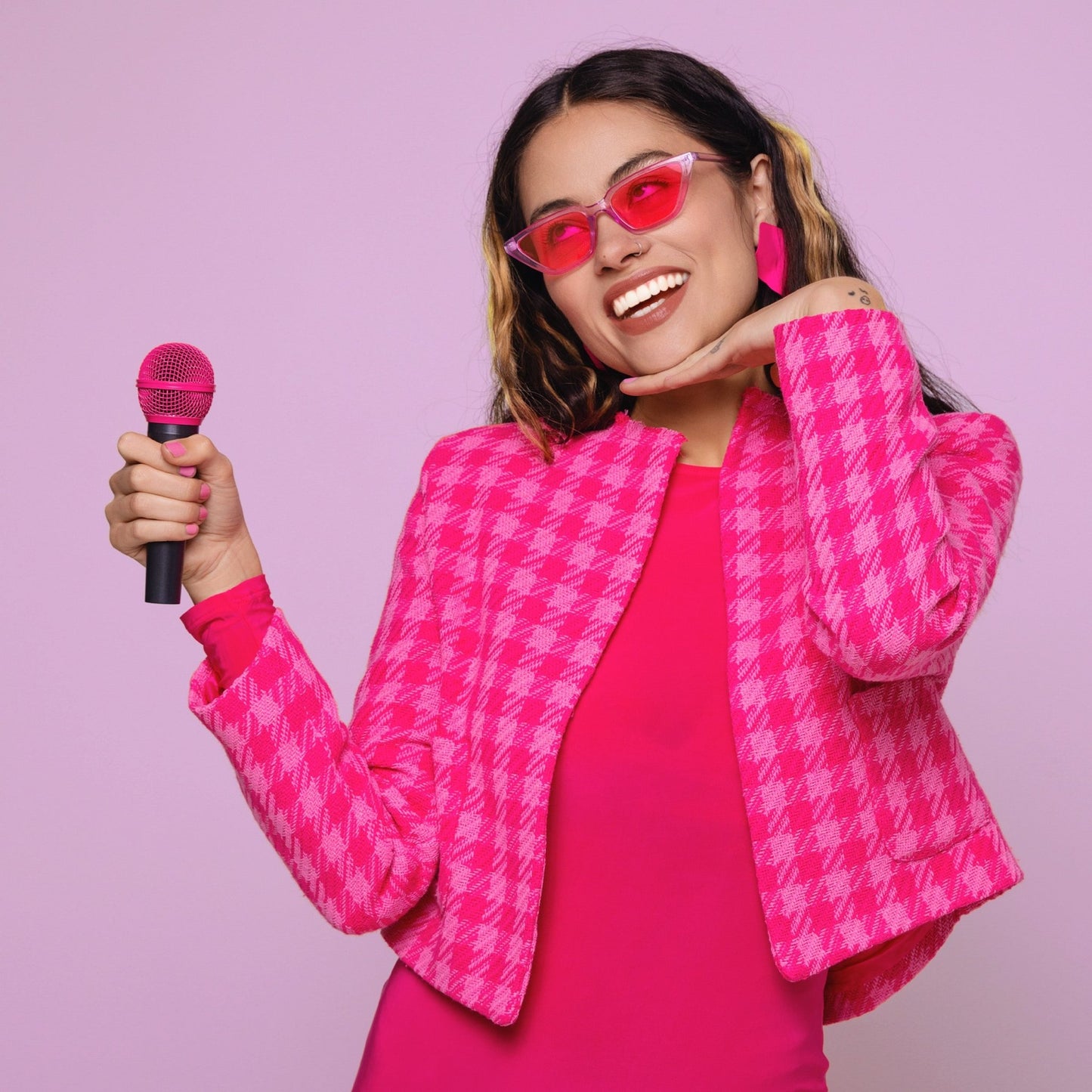 Pink Replacement Microphone Grille For Shure SM58 Microphones