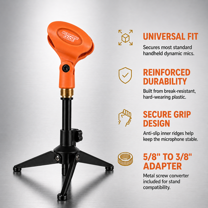 Coloured Microphone Clip Holders for Mic Stands