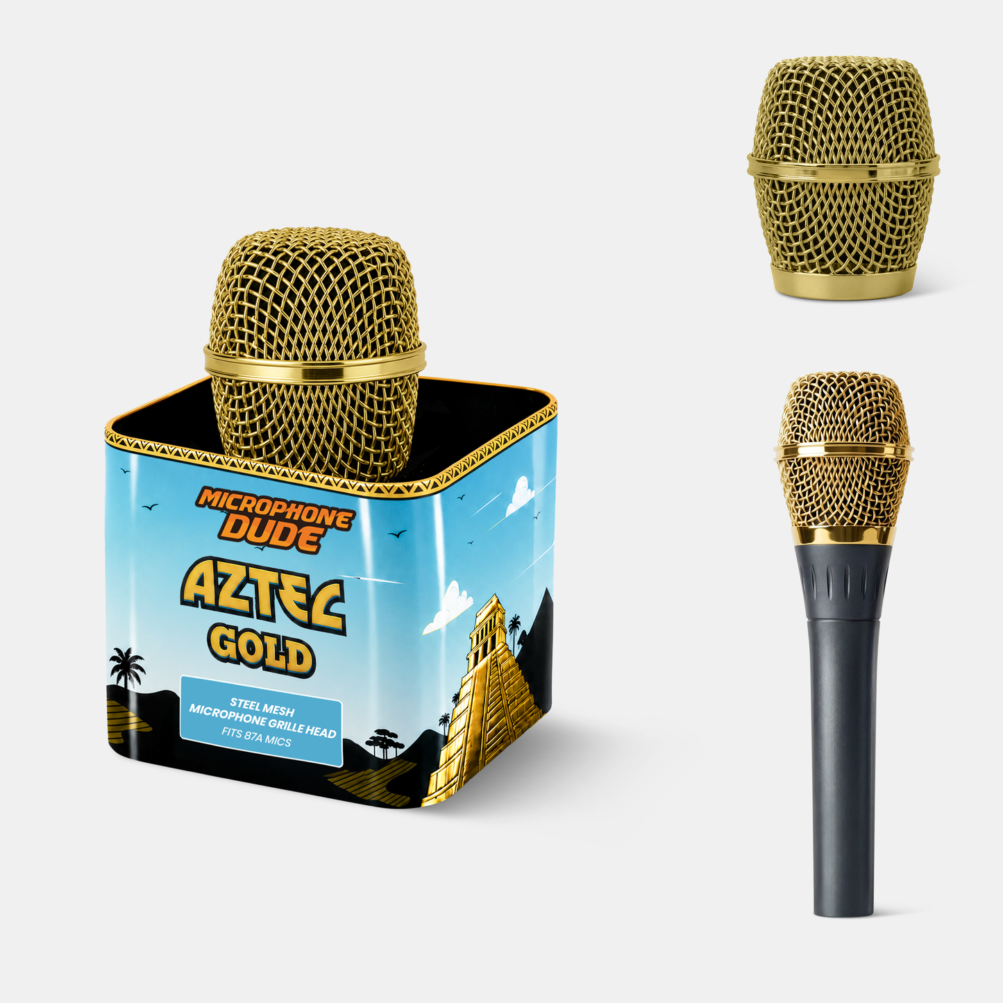 Coloured Replacement Microphone Grilles for Shure SM58, Beta 87A & Sennheiser e945