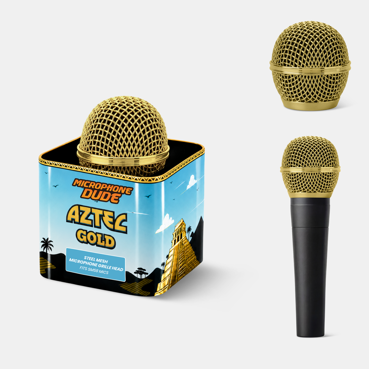 Coloured Replacement Microphone Grilles for Shure SM58, Beta 87A & Sennheiser e945