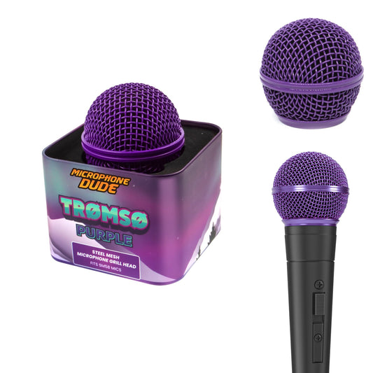 Tromso Purple - SM58 Replacement Microphone Grille - Microphone Dude
